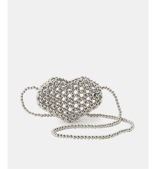  「ISSHU ハートバッグ」|ショルダー・メッセンジャー|シルバー