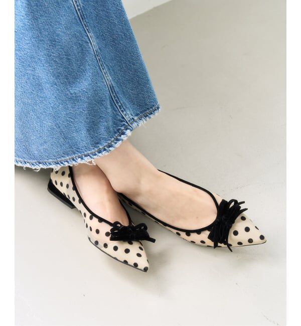  「《追加予約》ポインテッドチュールメニーリボンフラット」|その他|