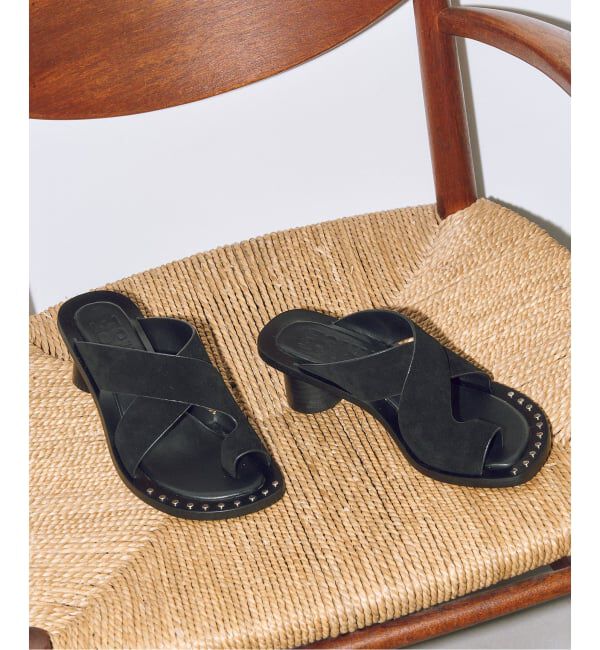 GRISE「GRISE5cmレザーEDGEトングサンダル」|サンダル|