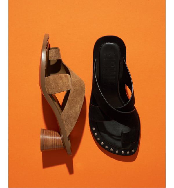 GRISE「GRISE5cmレザーEDGEトングサンダル」|サンダル|