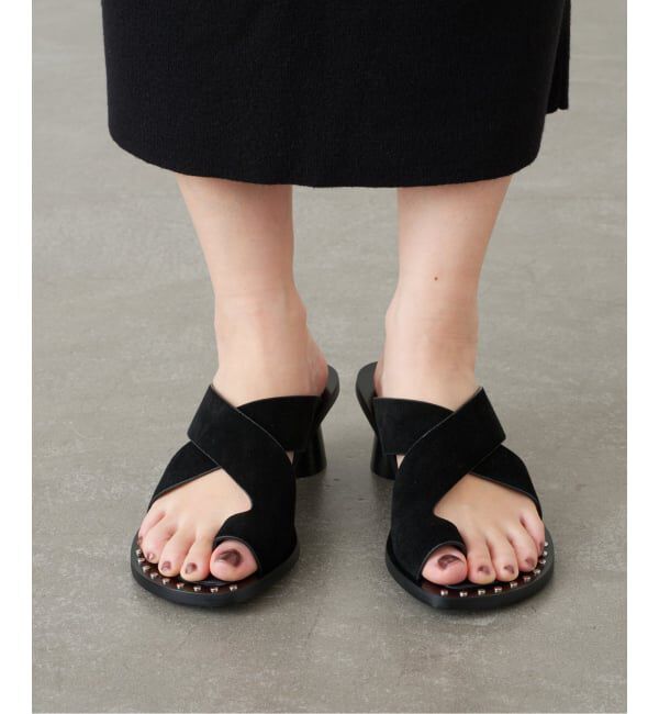 GRISE「GRISE5cmレザーEDGEトングサンダル」|サンダル|