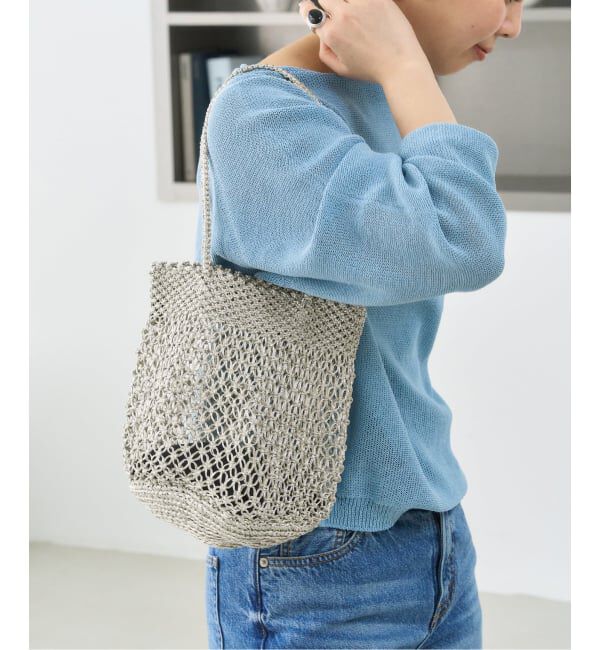  「《予約》THE BAGMATI/バクマティ メタリックメッシュ BAG」|ハンドバッグ|ゴールド