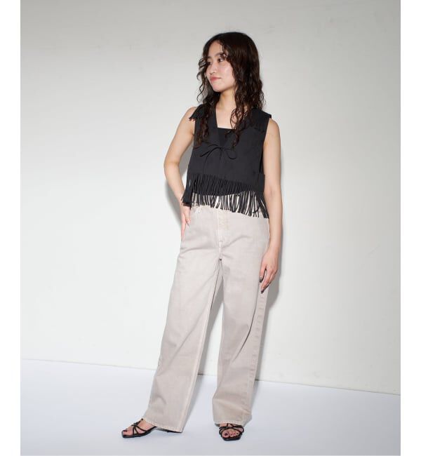 GRISE「《追加予約》GRISE3.5cmクロスメタルストリングサンダル」|サンダル|