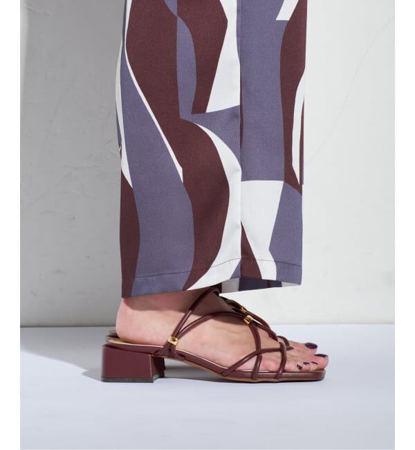 GRISE「《追加予約》GRISE3.5cmクロスメタルストリングサンダル」|サンダル|