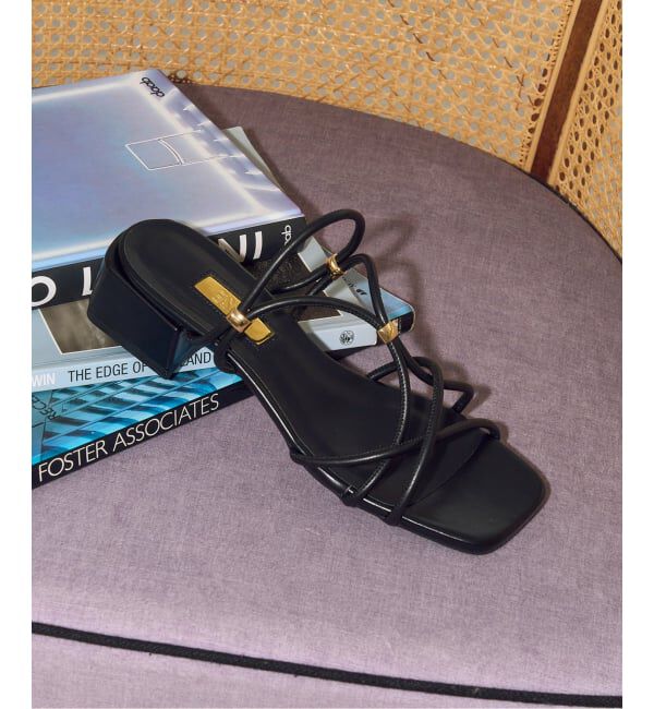 GRISE「《追加予約》GRISE3.5cmクロスメタルストリングサンダル」|サンダル|