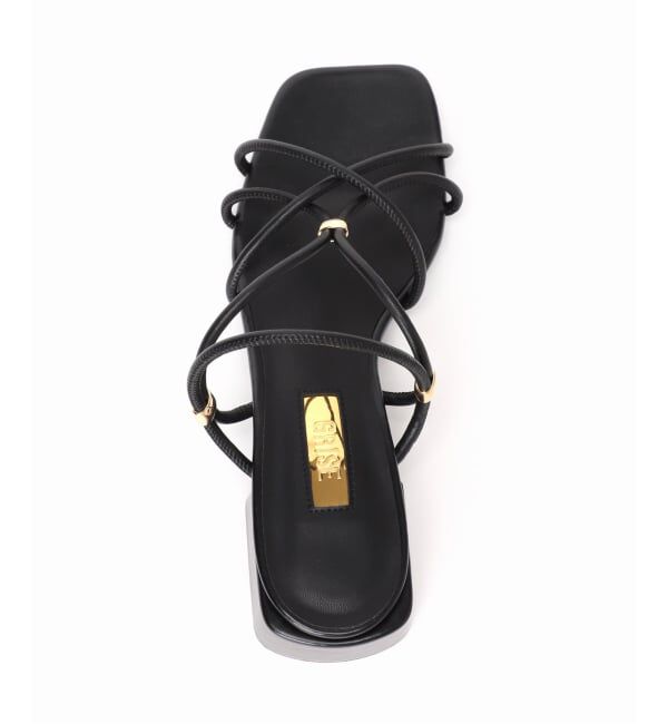 GRISE「《追加予約》GRISE3.5cmクロスメタルストリングサンダル」|サンダル|