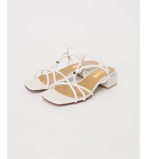GRISE「《追加予約》GRISE3.5cmクロスメタルストリングサンダル」|サンダル|