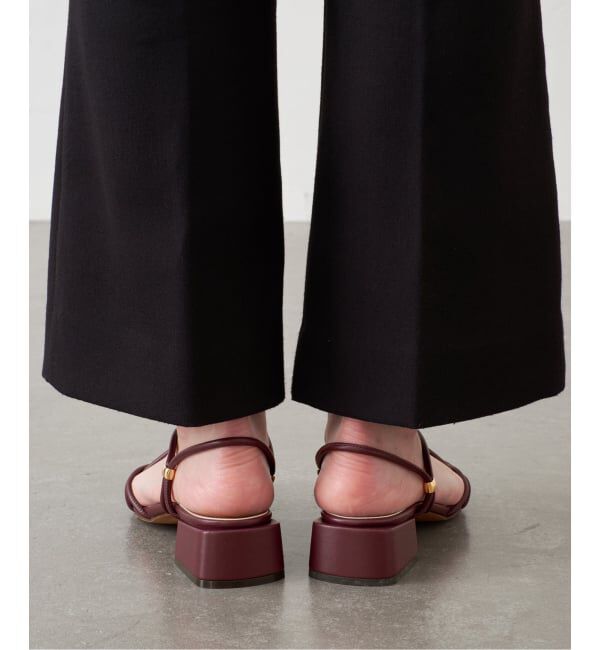 GRISE「《追加予約》GRISE3.5cmクロスメタルストリングサンダル」|サンダル|