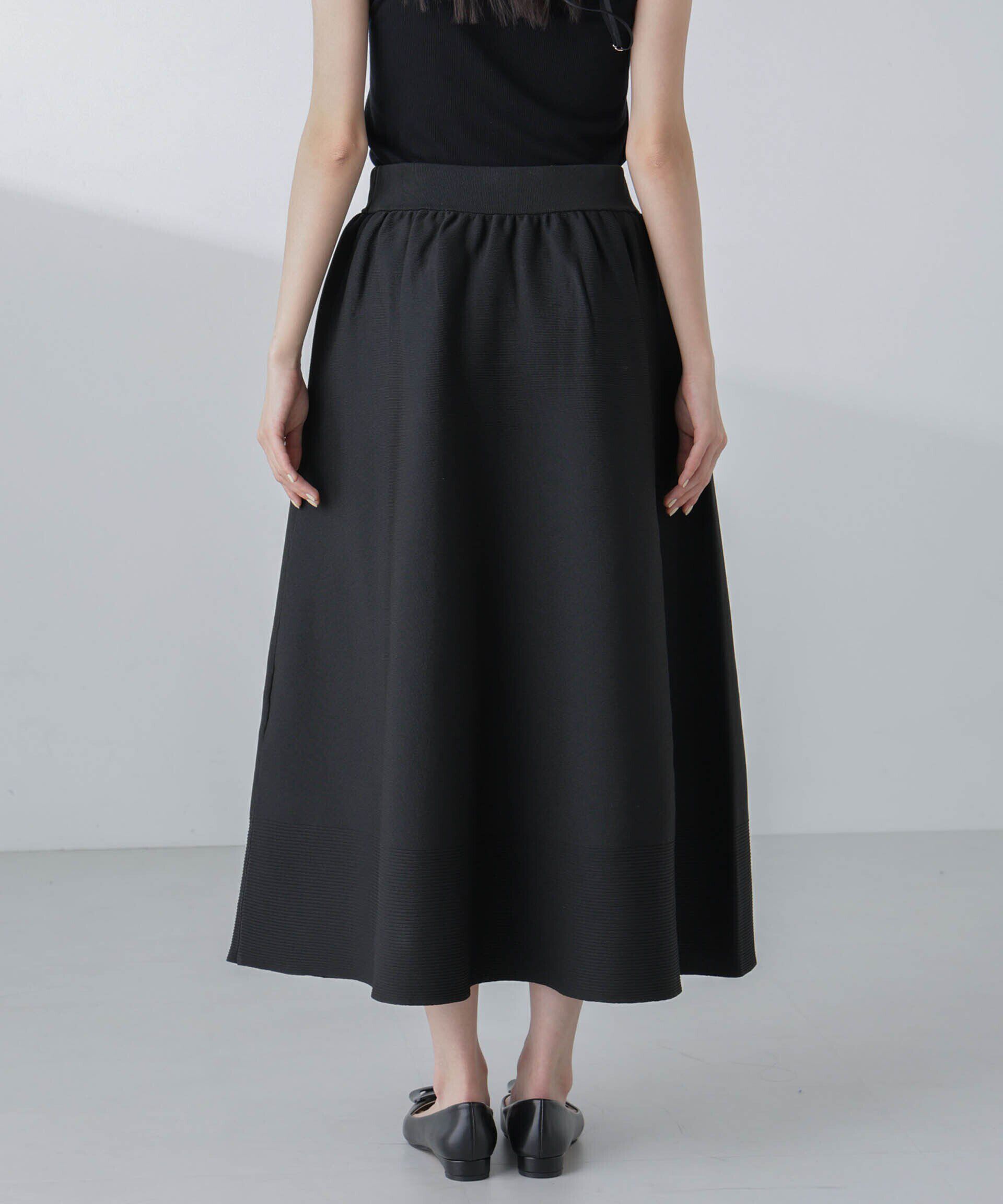 nano･universe「ギャザーフレアニットスカート（セットアップ可）」|スカート|