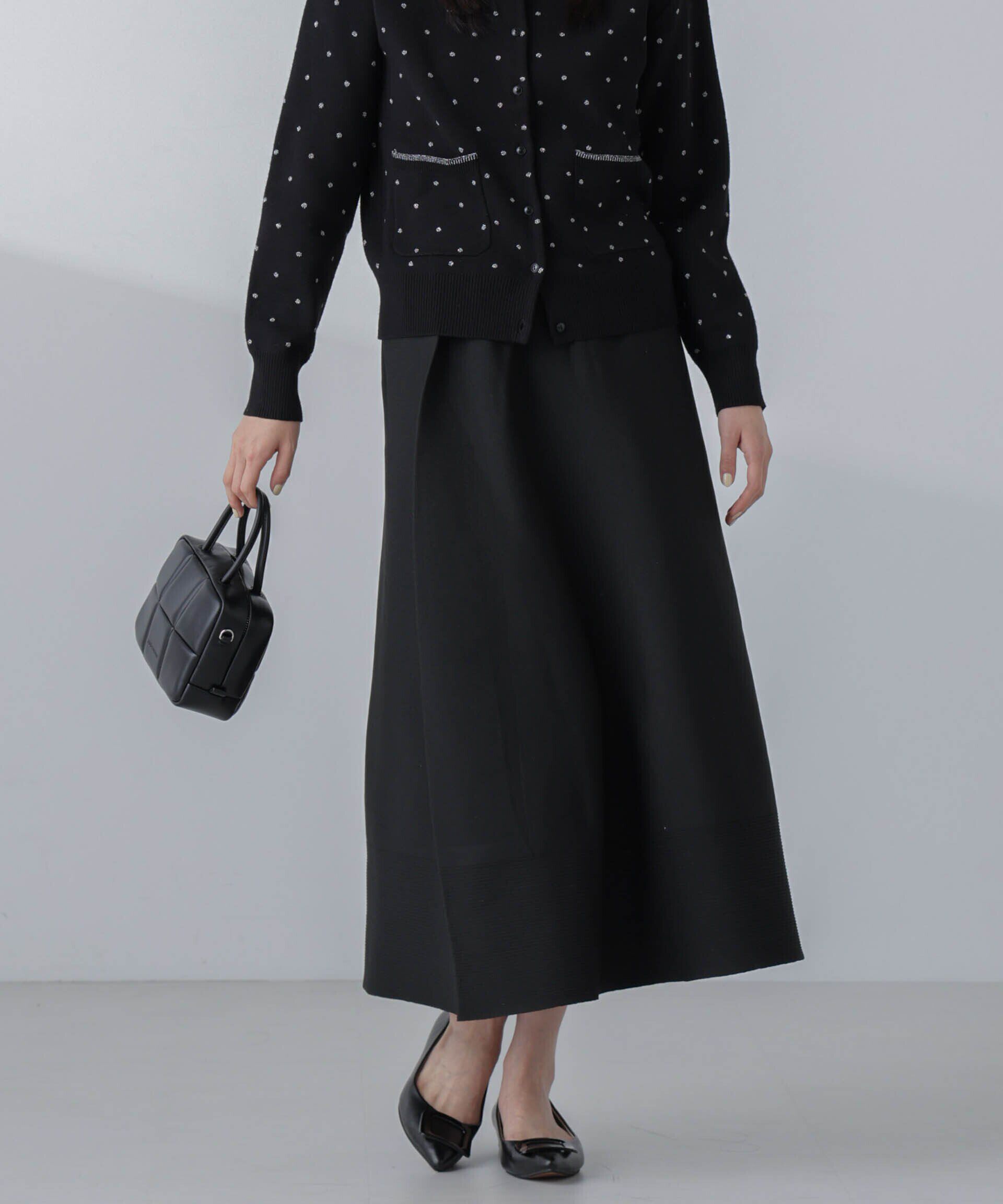 nano･universe「ギャザーフレアニットスカート（セットアップ可）」|スカート|