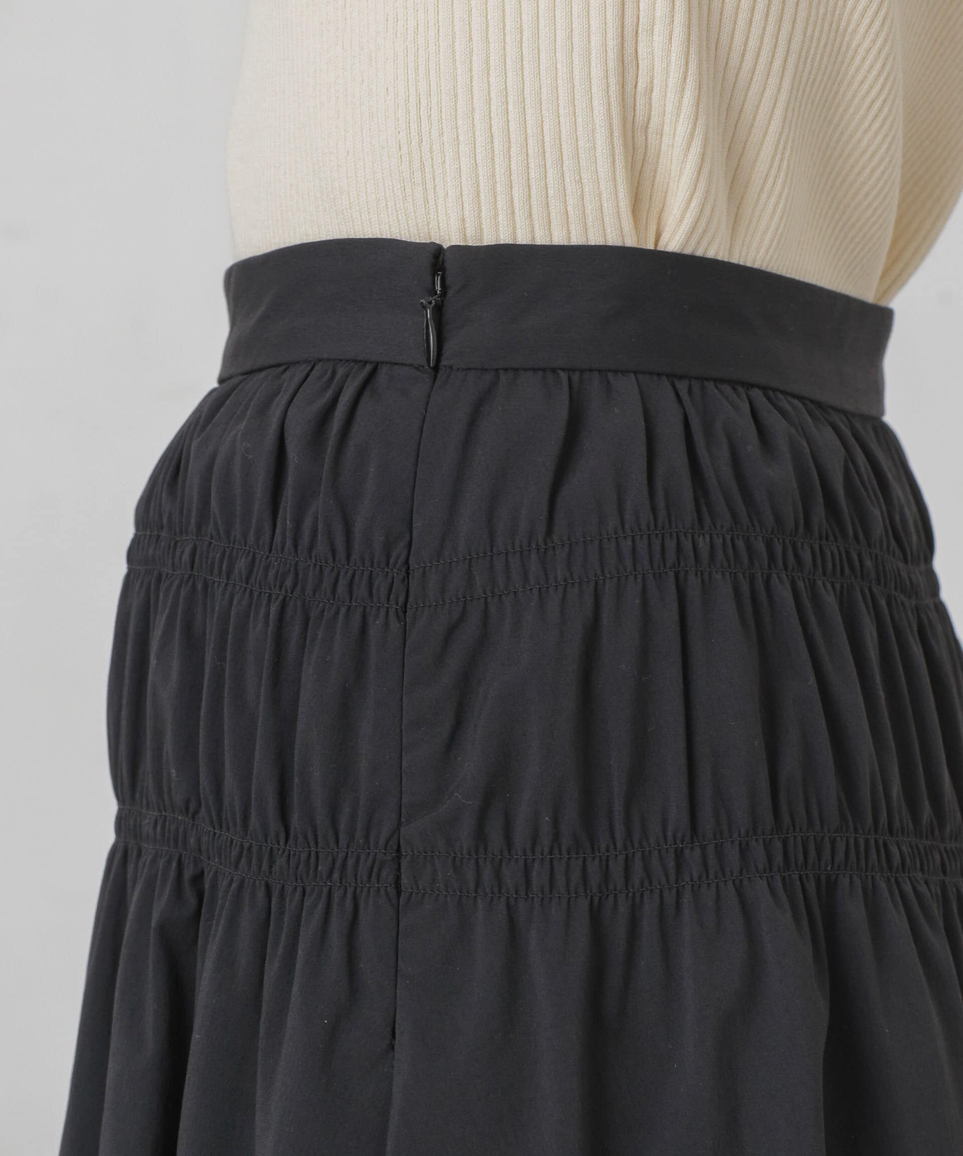 nano･universe「シャーリングギャザーバルーンスカート」|スカート|