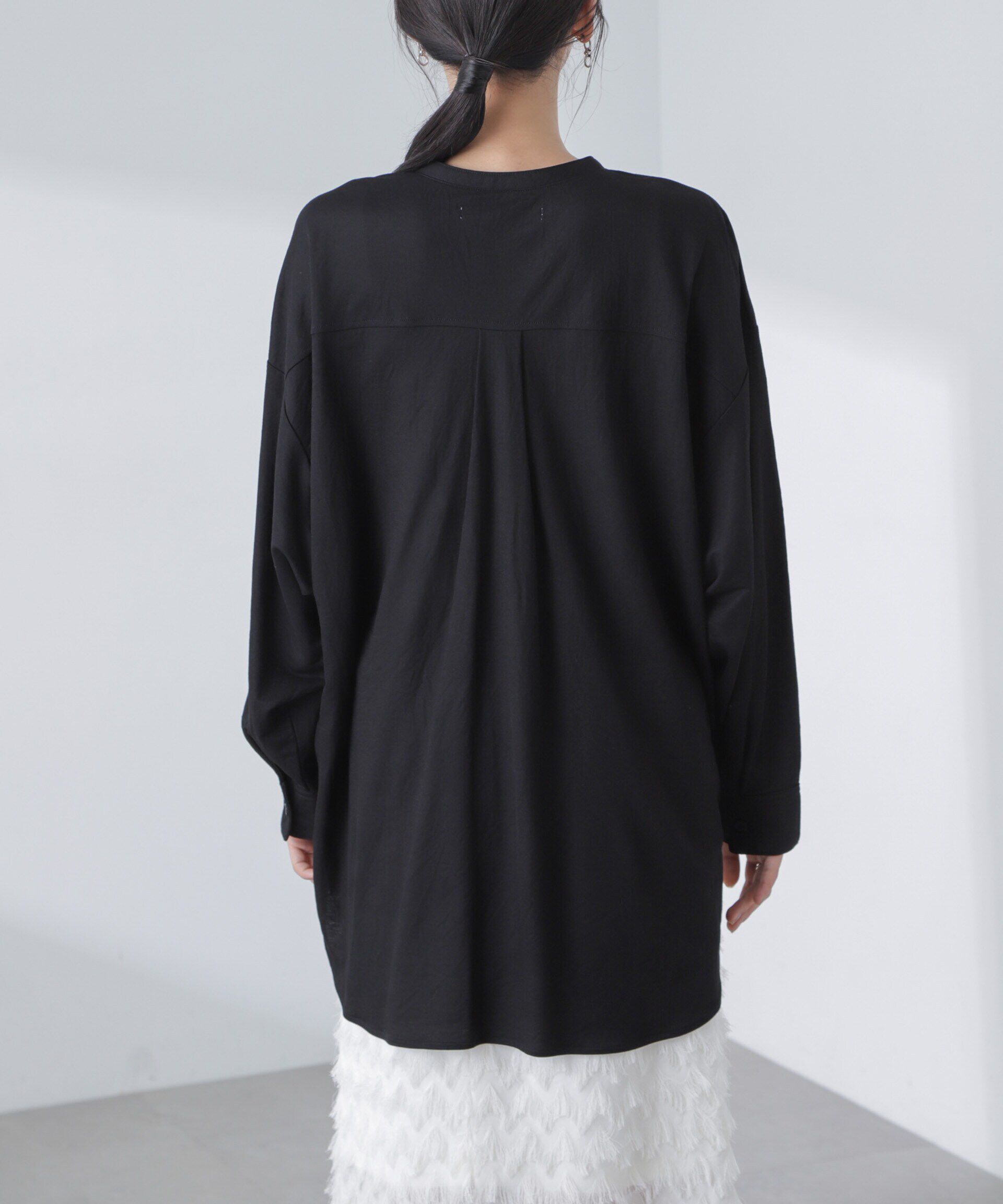 nano･universe「シアーカットワイドシャツ」|Tシャツ・カットソー|