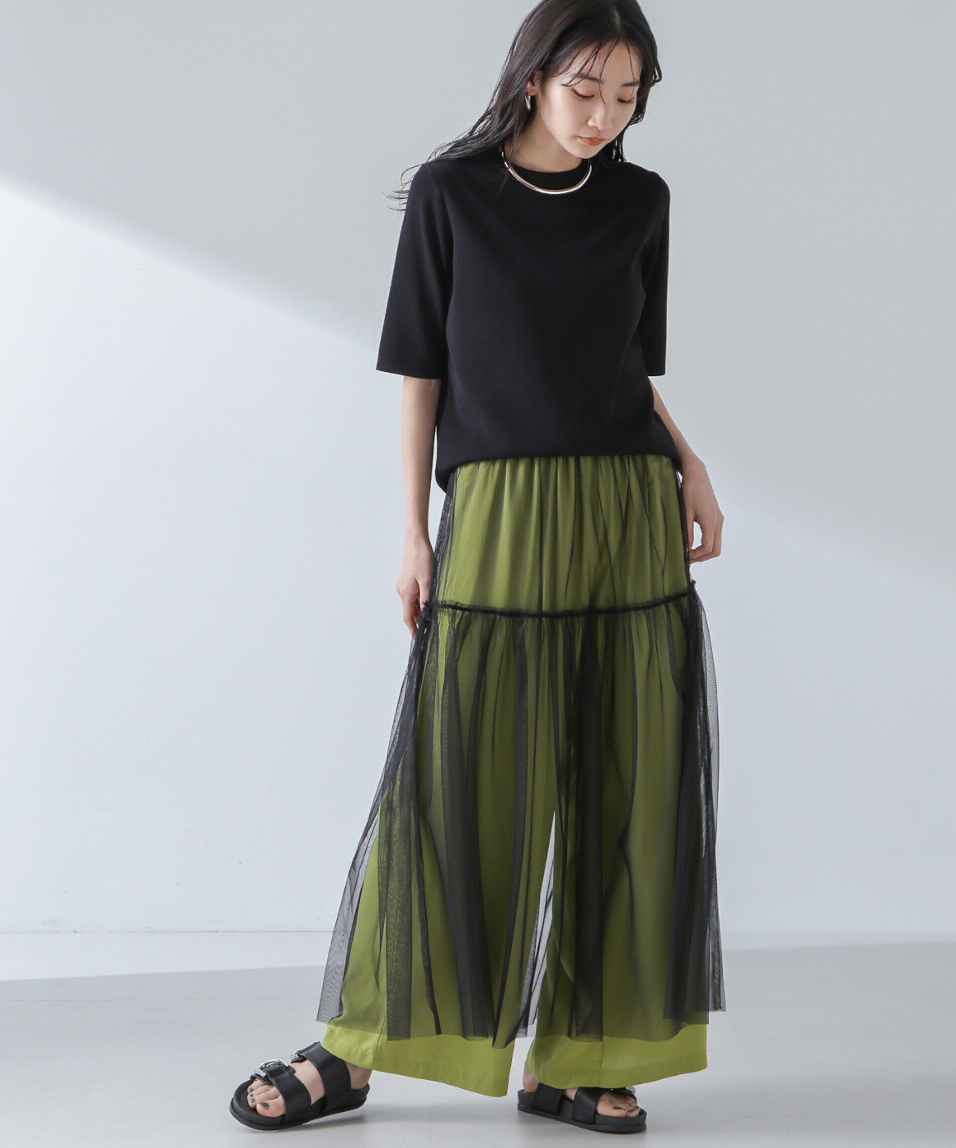 nano･universe「チュールスカート」|スカート|