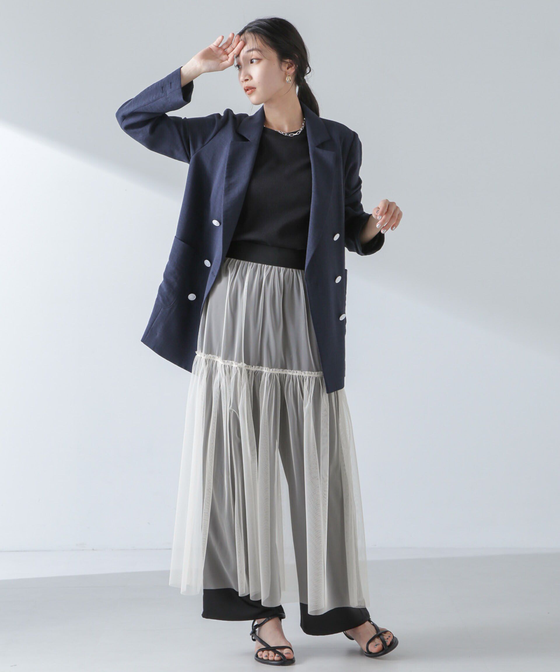 nano･universe「チュールスカート」|スカート|