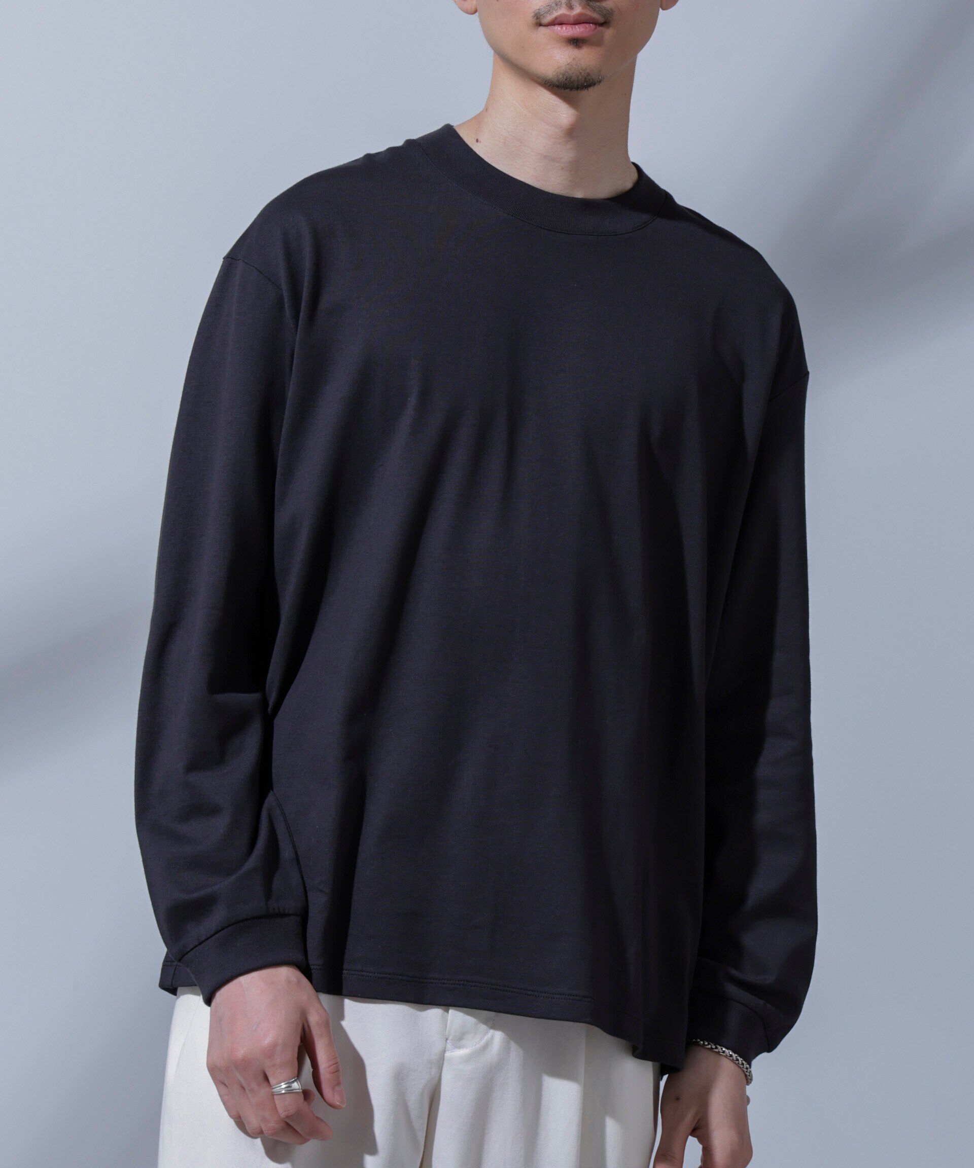 nano･universe「Anti Soaked(R) 汗染み防止 ビッグTシャツ 長袖」|Tシャツ・カットソー|