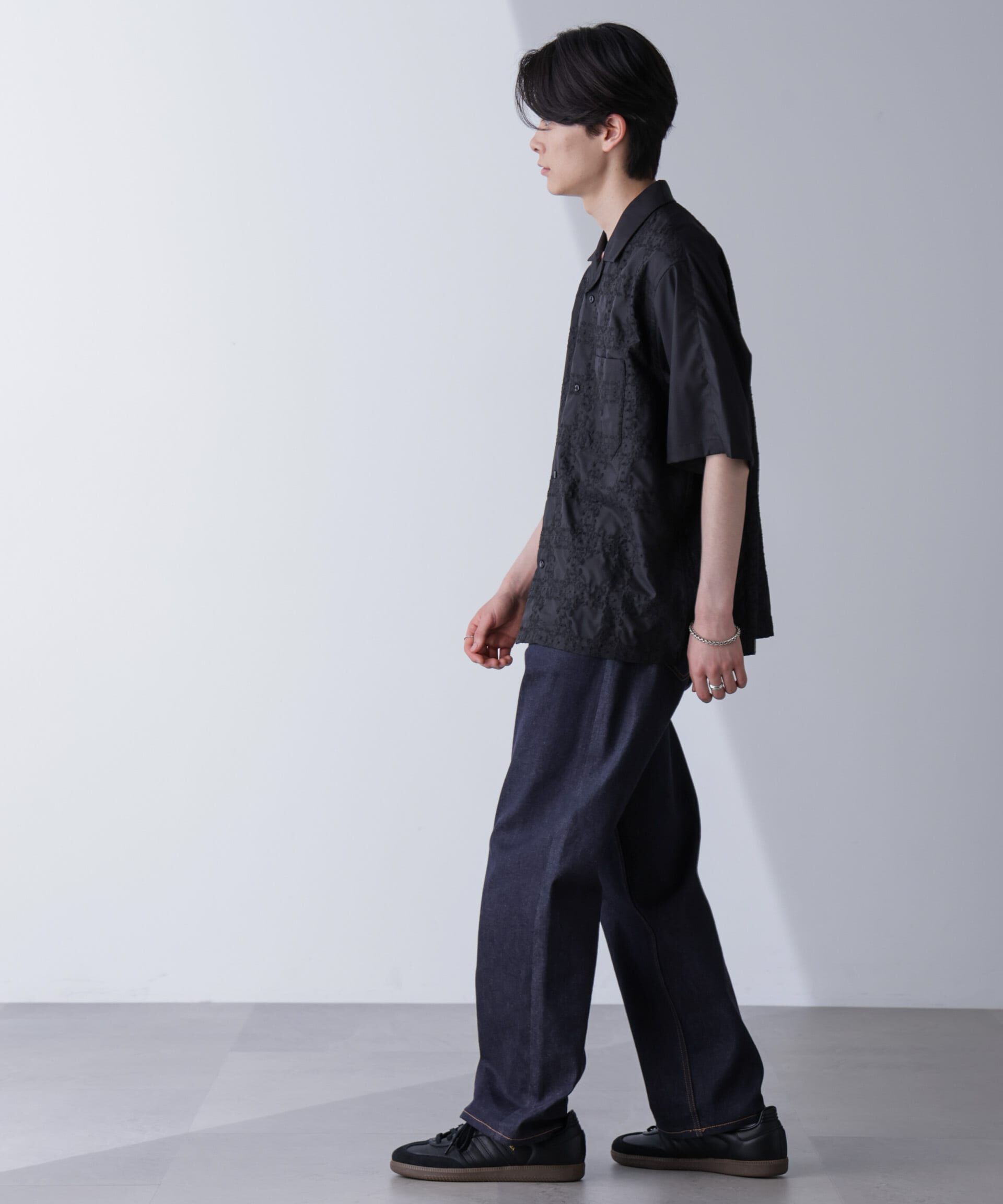 nano･universe「刺繍切替シャツ」|シャツ・ブラウス|