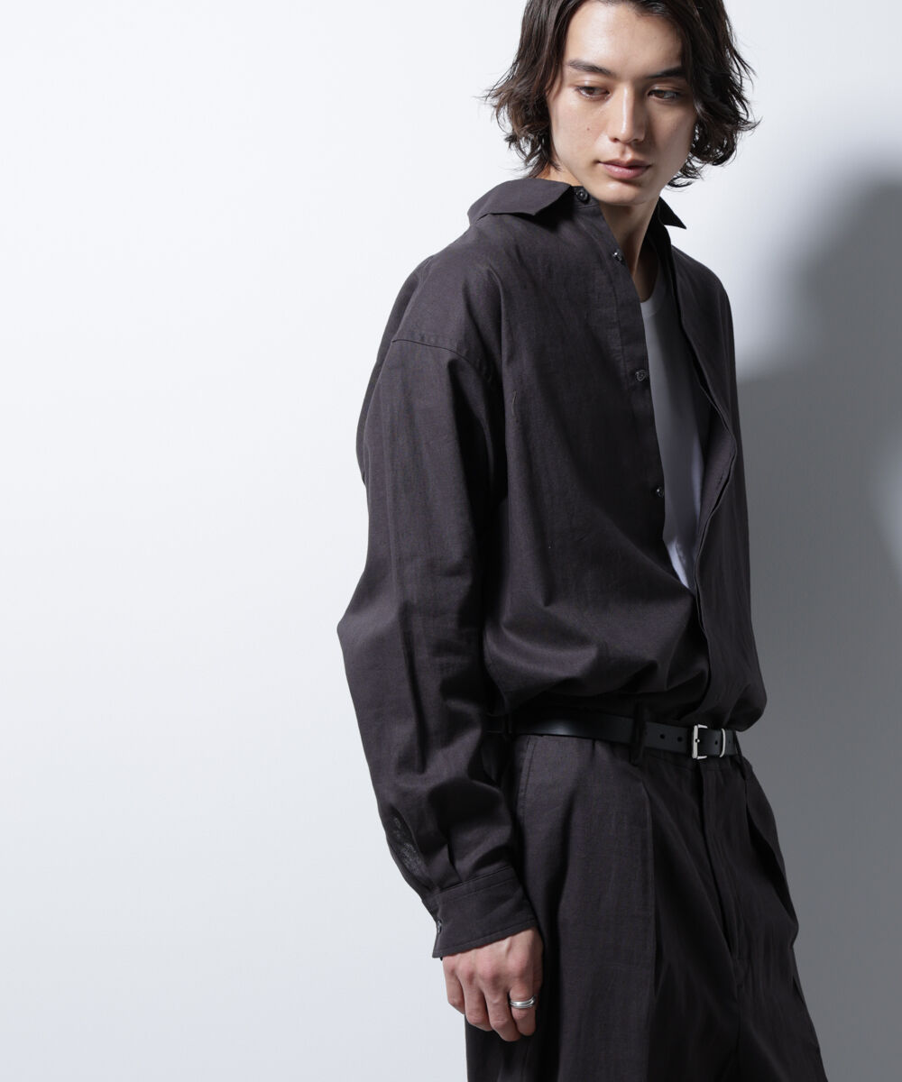 nano･universe「「BELGIUM LINEN FABRICS」リネンコットンレギュラーシャツ」|シャツ・ブラウス|