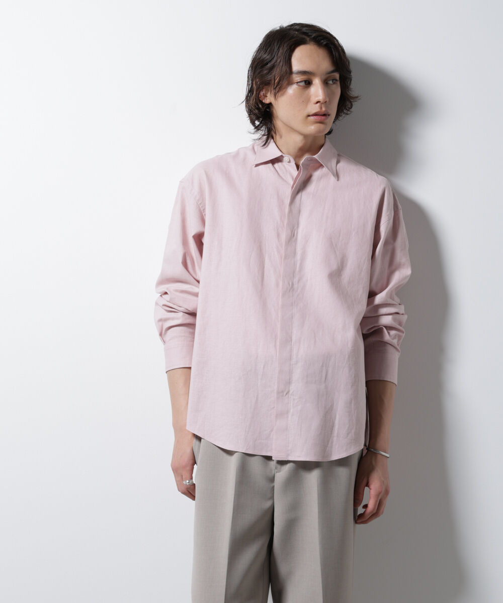 nano･universe「「BELGIUM LINEN FABRICS」リネンコットンレギュラーシャツ」|シャツ・ブラウス|