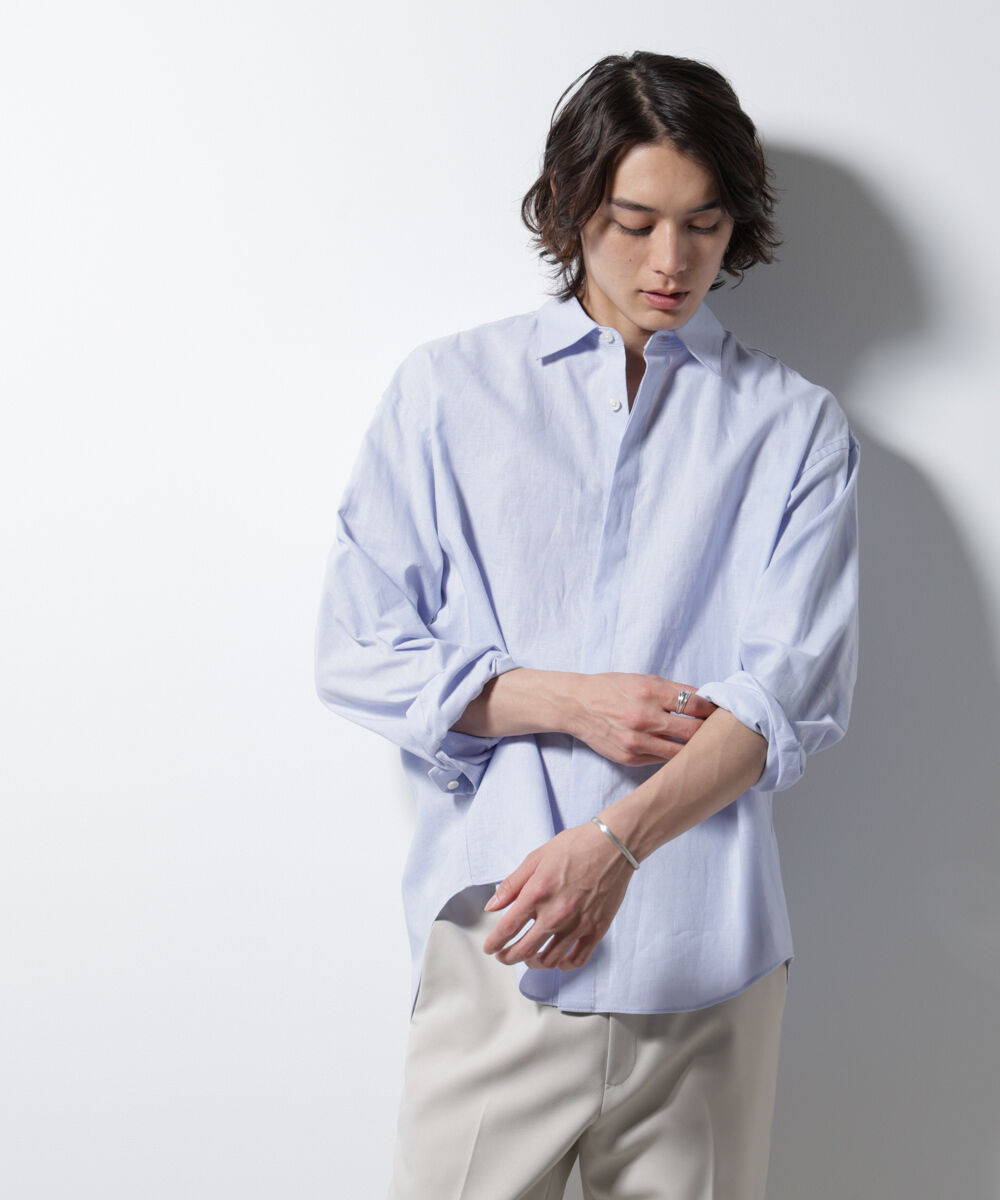 nano･universe「「BELGIUM LINEN FABRICS」リネンコットンレギュラーシャツ」|シャツ・ブラウス|