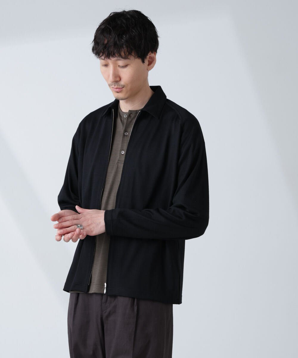 nano･universe「「ALL-DAYS COMFORT 100% WOOL」 ZIPプルオーバー」|Tシャツ・カットソー|