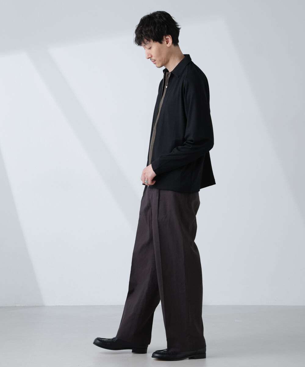 nano･universe「「ALL-DAYS COMFORT 100% WOOL」 ZIPプルオーバー」|Tシャツ・カットソー|