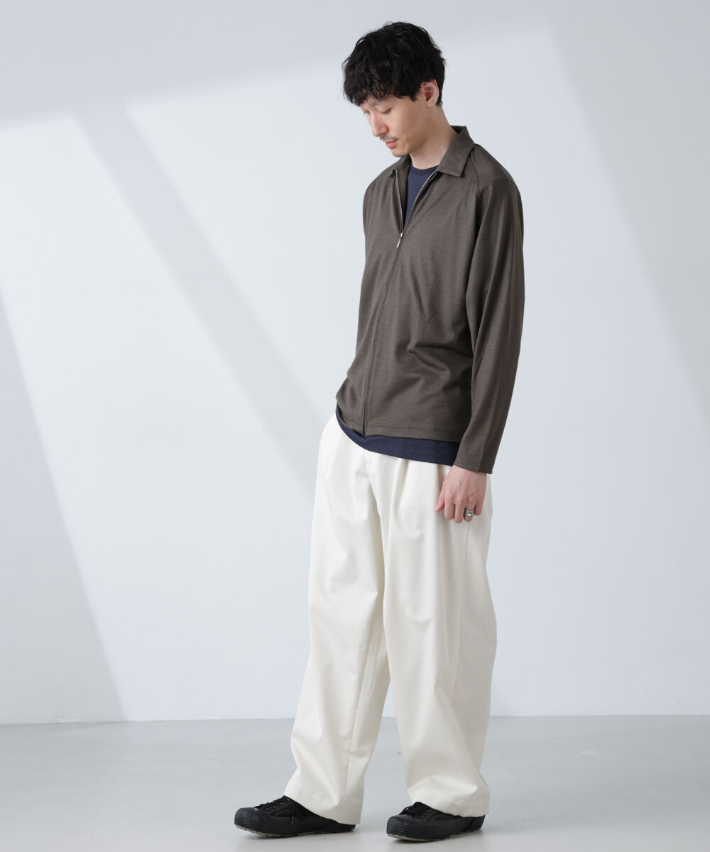 nano･universe「「ALL-DAYS COMFORT 100% WOOL」 ZIPプルオーバー」|Tシャツ・カットソー|