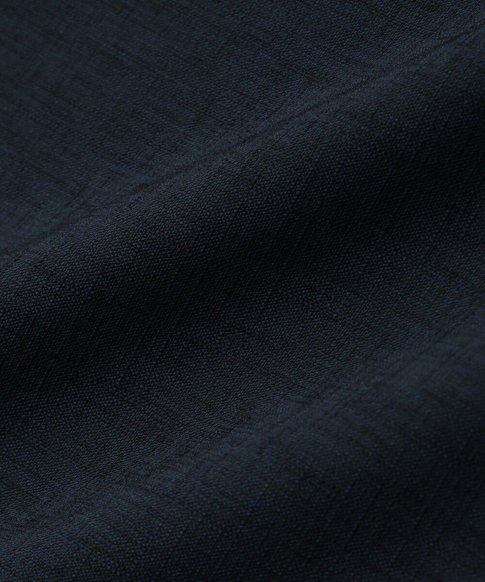 nano･universe「テックリネンバンドカラープルオーバーシャツ 半袖」|シャツ・ブラウス|