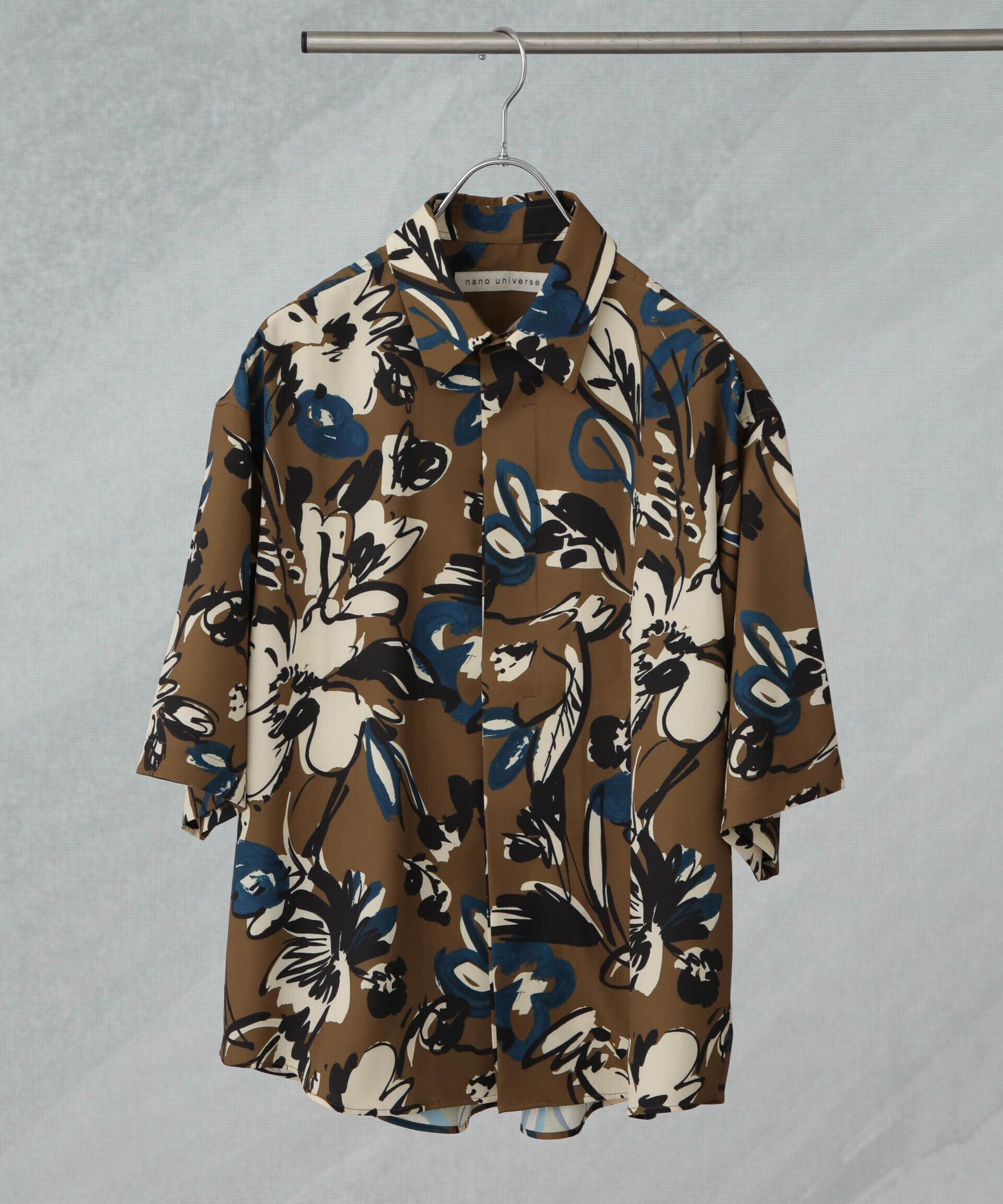 nano･universe「総柄プリントシャツ」|シャツ・ブラウス|