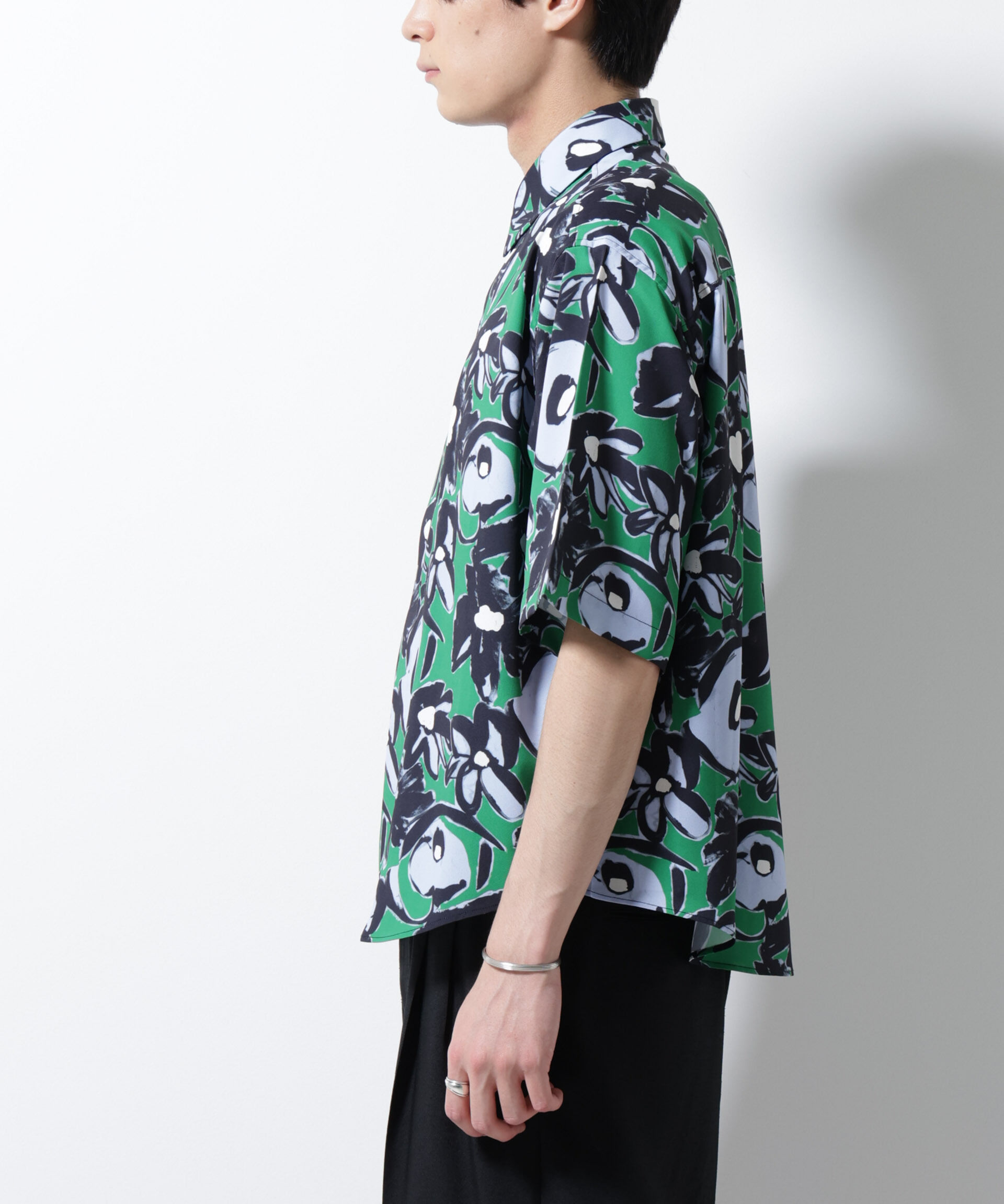 nano･universe「総柄プリントシャツ」|シャツ・ブラウス|