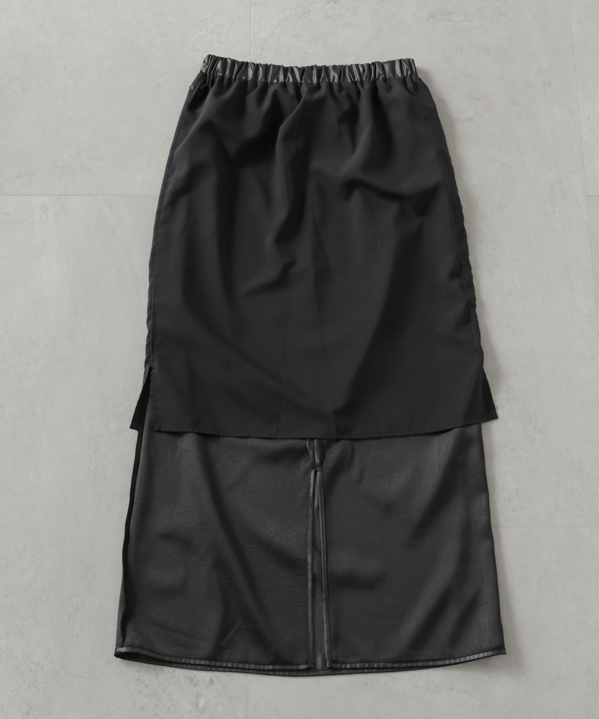 nano･universe「レザーライクシャイニースカート」|スカート|