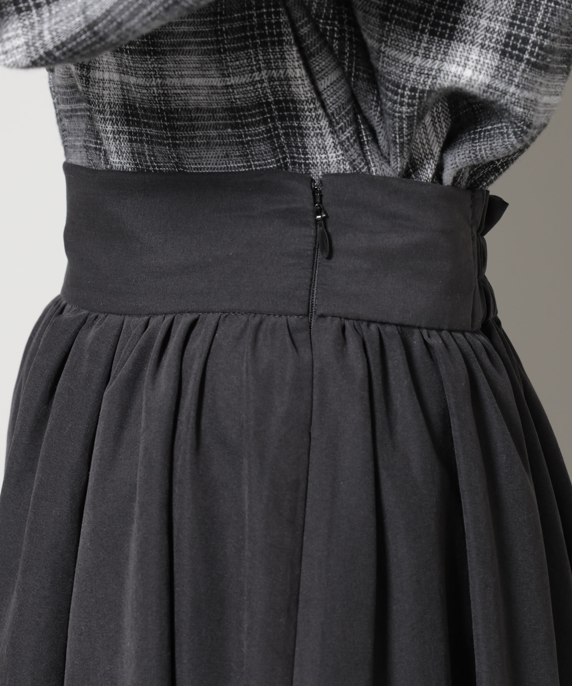 nano･universe「起毛ピーチギャザーボリュームスカート」|スカート|