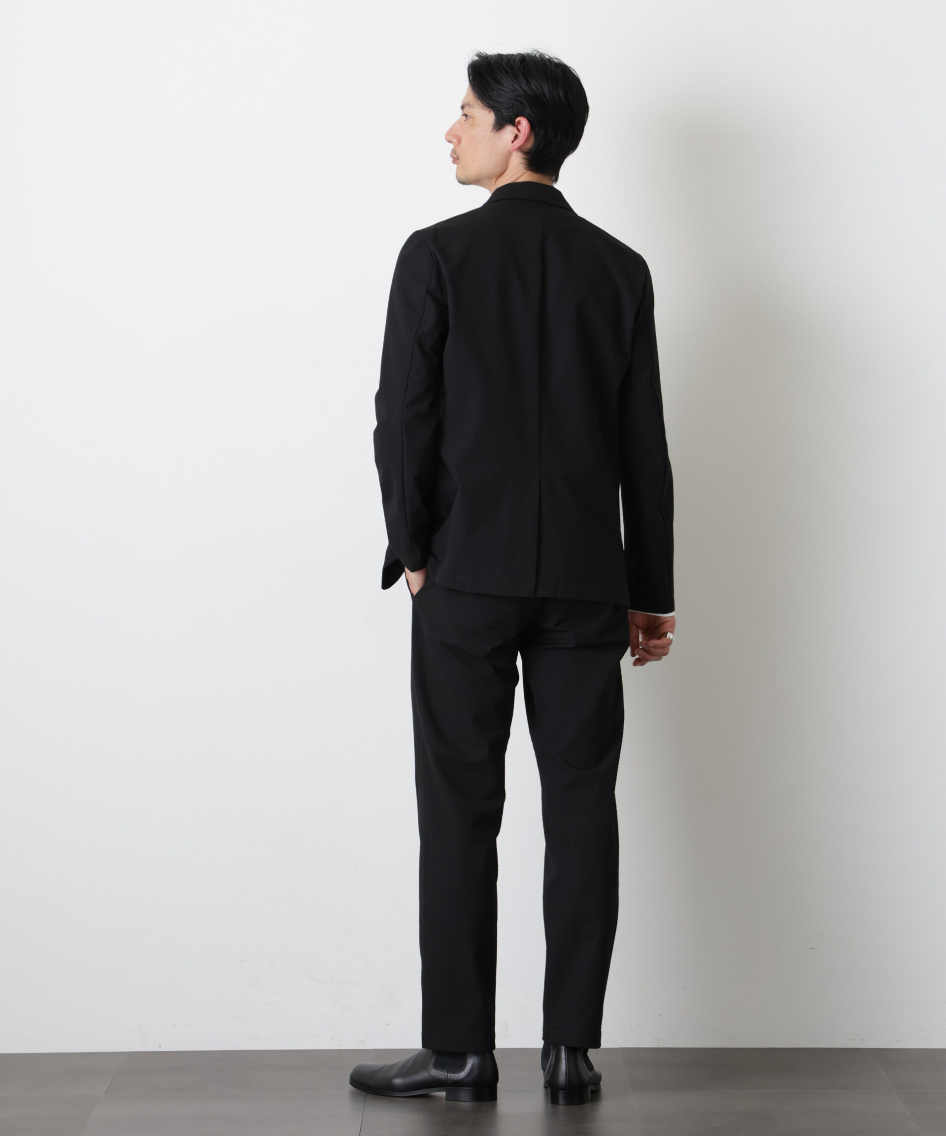 nano･universe「ストレッチサッカーセットアップ（洗濯機洗い可能）」|スーツ|