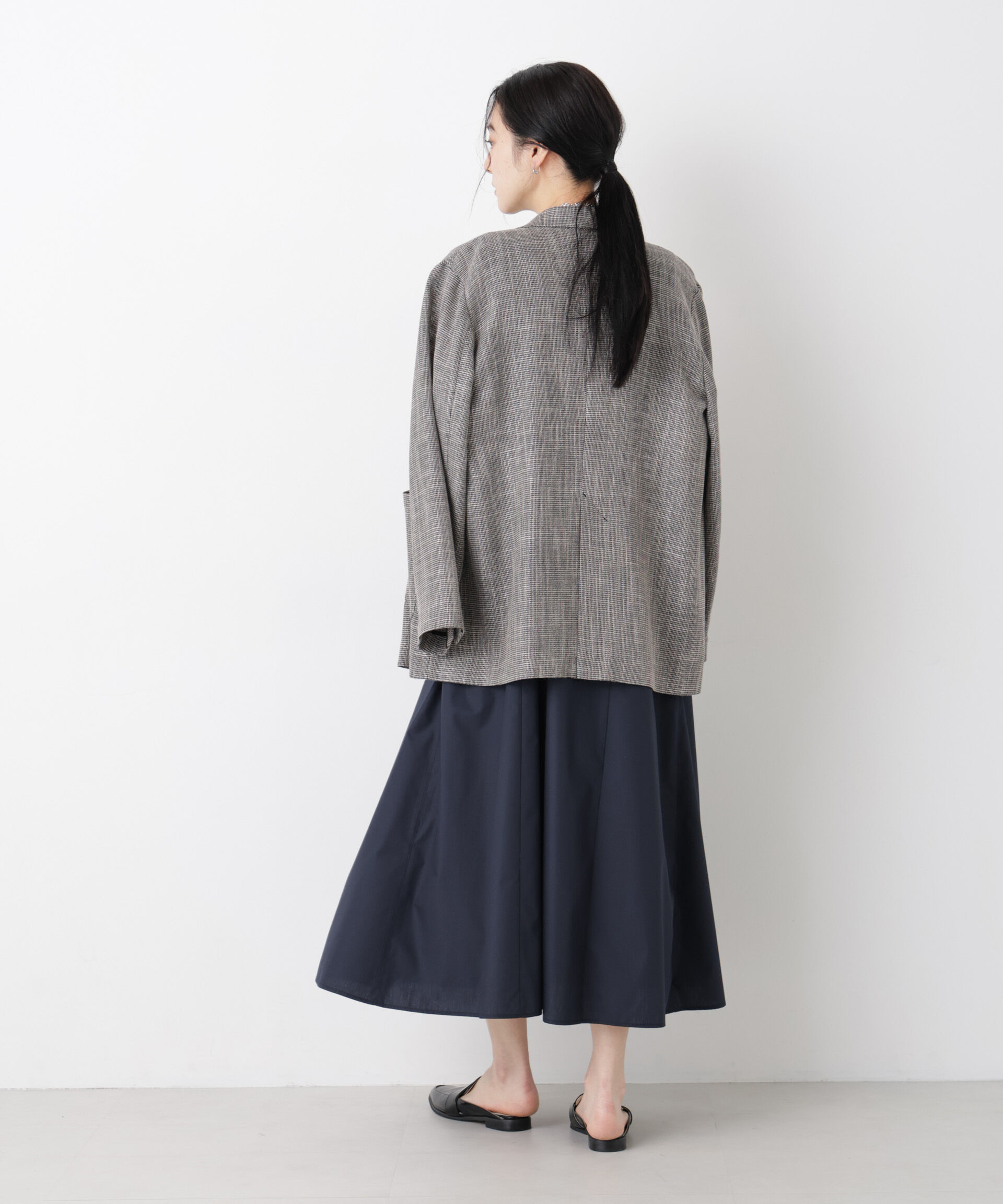 nano･universe「カラミ織りダブルジャケット(セットアップ可)」|テーラードジャケット|