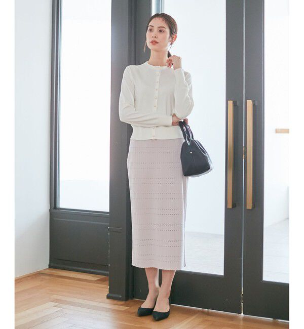 組曲「【洗える】アイレットパターン ニットスカート」|スカート|