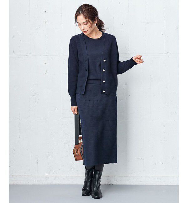 組曲「【洗える】アイレットパターン ニットスカート」|スカート|