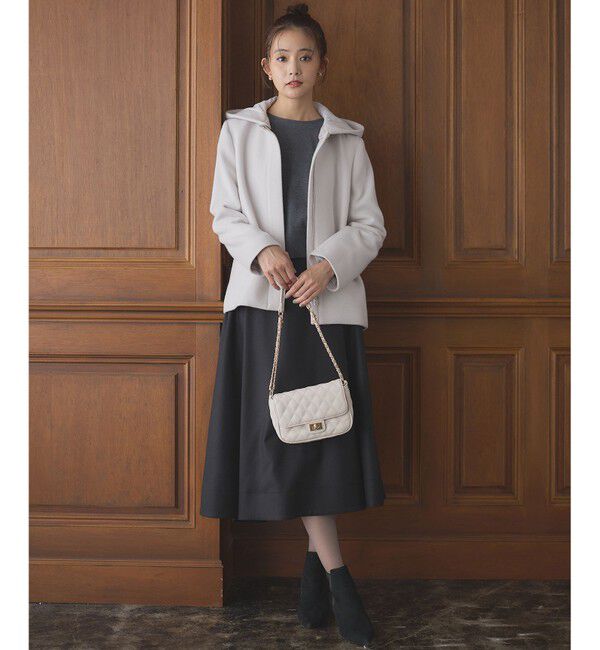 組曲「【WEB一部店舗限定】ウールジョーゼット フレアスカート」|スカート|