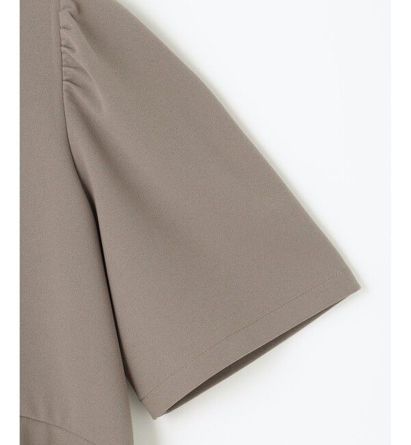 組曲「【接触冷感・吸湿・UVカット】ジョーゼットジャージーフリルブラウス」|シャツ・ブラウス|