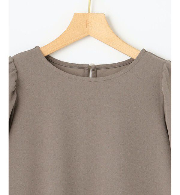 組曲「【接触冷感・吸湿・UVカット】ジョーゼットジャージーフリルブラウス」|シャツ・ブラウス|