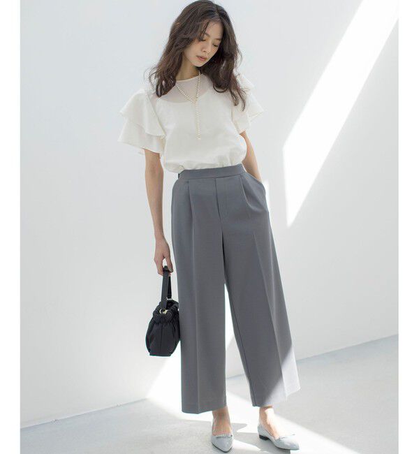 組曲「【WEB限定】ジョーゼットジャージーワイド パンツ」|その他|