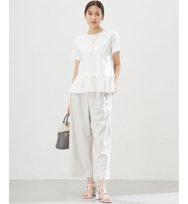 組曲「クールプレーティング天竺プリーツ カットソー」|Tシャツ・カットソー|