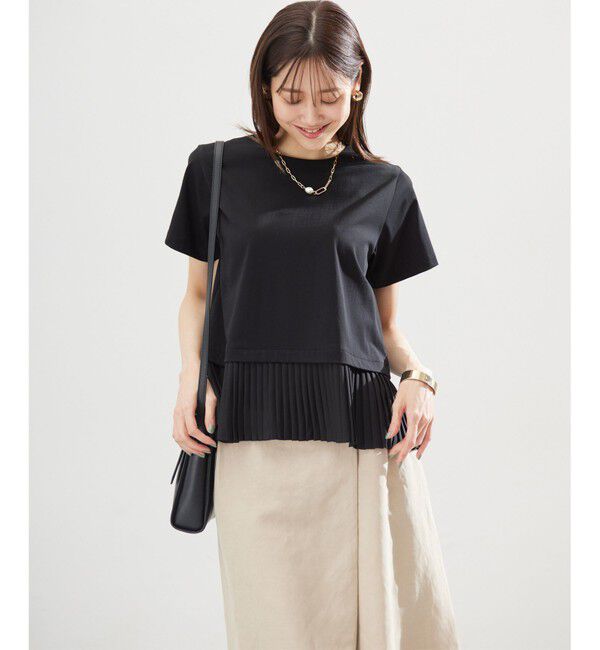 組曲「クールプレーティング天竺プリーツ カットソー」|Tシャツ・カットソー|