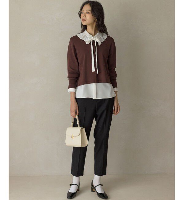 組曲「【WEB限定】ボウタイ付きフリルカラー ブラウス」|シャツ・ブラウス|