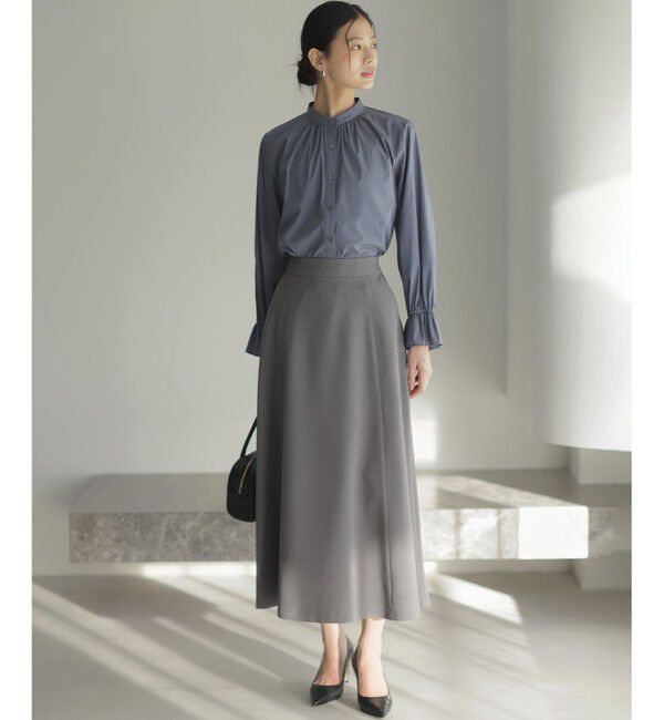 組曲「シュットクロスフレア スカート」|スカート|グレー系