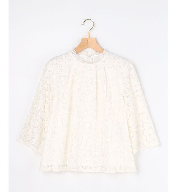 組曲「【WEB限定】フラワーラッセルレーススタンド襟 ブラウス」|シャツ・ブラウス|