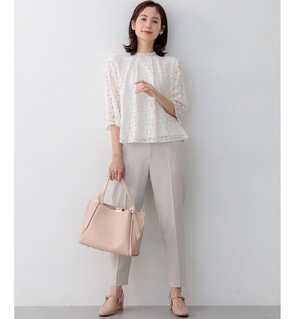 組曲「【WEB限定】フラワーラッセルレーススタンド襟 ブラウス」|シャツ・ブラウス|