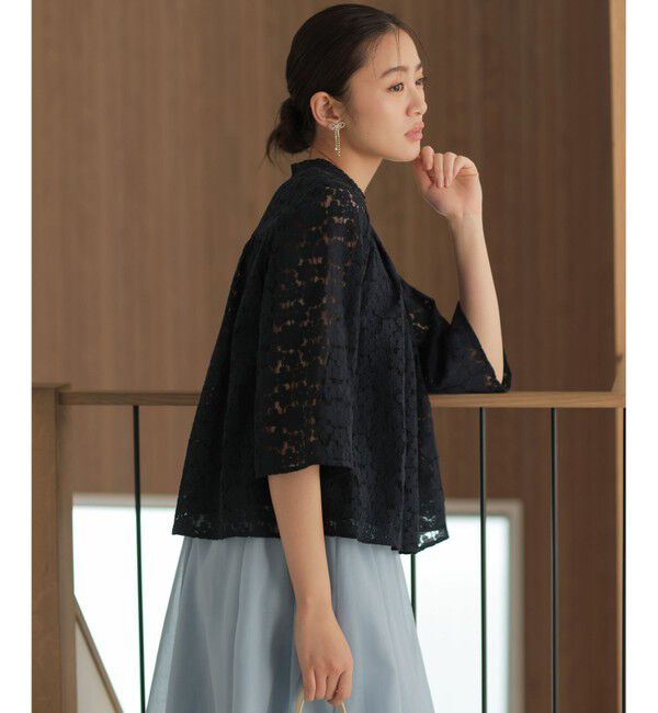 組曲「【WEB限定】フラワーラッセルレーススタンド襟 ブラウス」|シャツ・ブラウス|