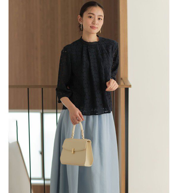 組曲「【WEB限定】フラワーラッセルレーススタンド襟 ブラウス」|シャツ・ブラウス|