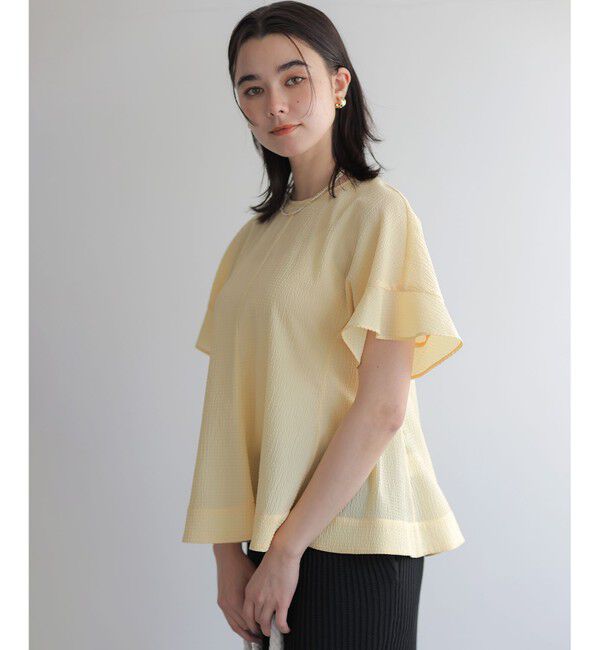 組曲「サッカーギンガムチェック ペプラムブラウス」|シャツ・ブラウス|