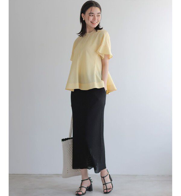 組曲「サッカーギンガムチェック ペプラムブラウス」|シャツ・ブラウス|