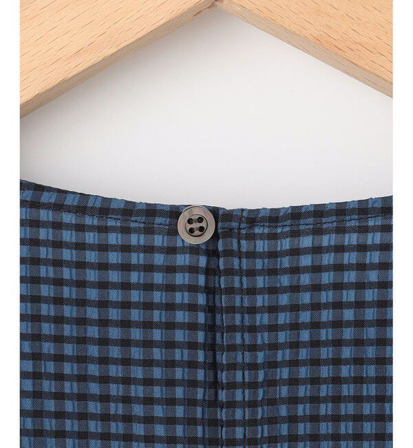 組曲「サッカーギンガムチェック ペプラムブラウス」|シャツ・ブラウス|